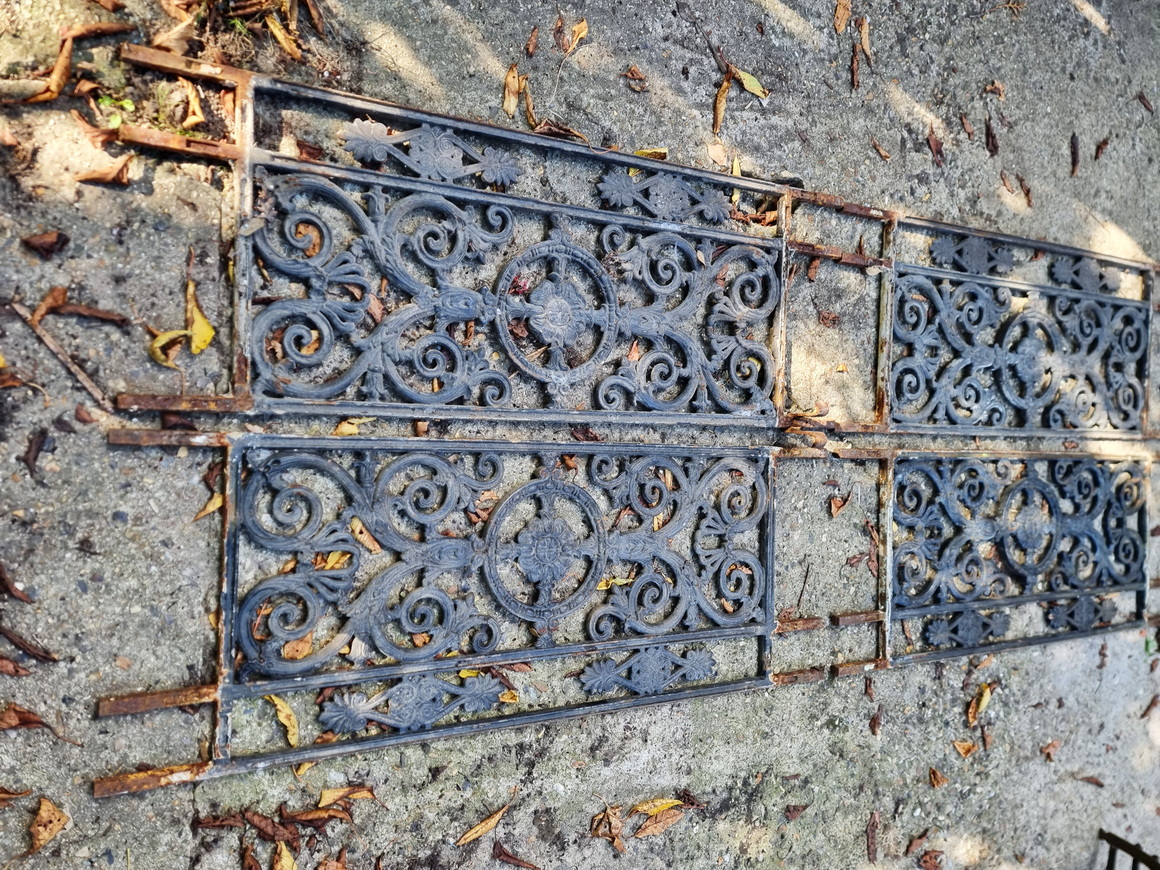 A set of four French Balcony Grilles